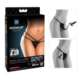 Pipedream HOOKUP Remote Triple Teaser With Butt Plug Remote Control Vibrators
